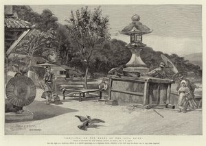Ishiyama, sulle rive del fiume Seta da Charles Edwin Fripp